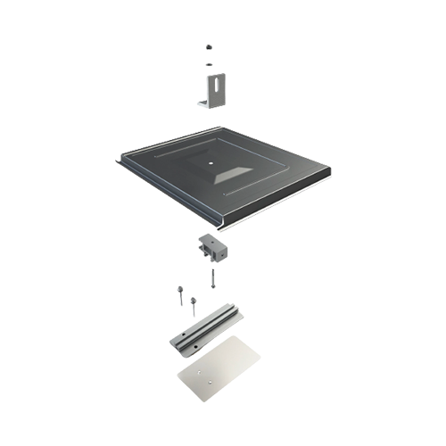 UNIRAC Flashkit TR 004TRFD Flat Tile w/ Charcoal Finish