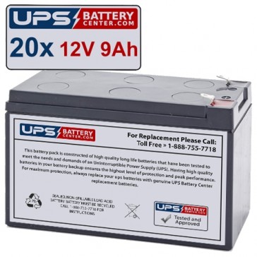 Ablerex MSII8000P Compatible Replacement Battery Set