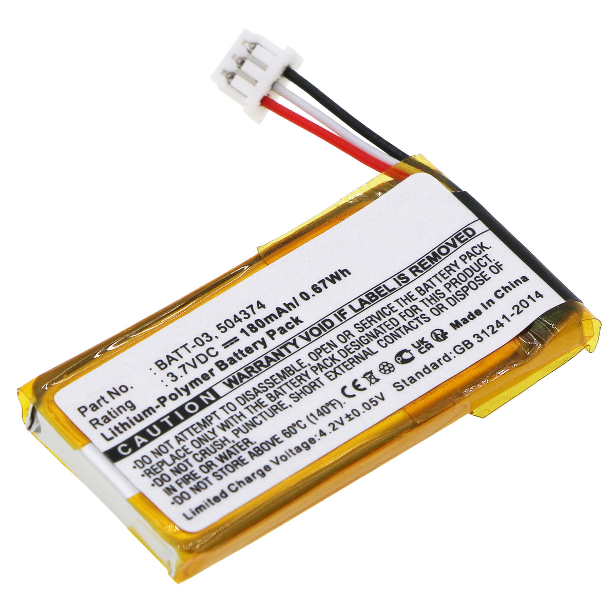 Batteries N Accessories BNA-WB-CPP-562 Wireless Headset Battery - Li-Pol, 3.7V, 180 mAh, Ultra High Capacity Battery - Replacement for Sennheiser 504374 Battery