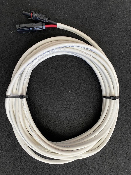 25 Foot 10AWG PV Cable with Solar Connection