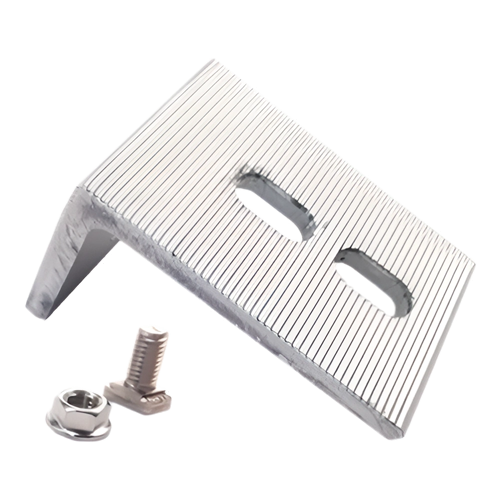 UNIRAC SolarMount 304001C Integrated Bonding Serrated L-Foot w/ Clear Anodized Finish