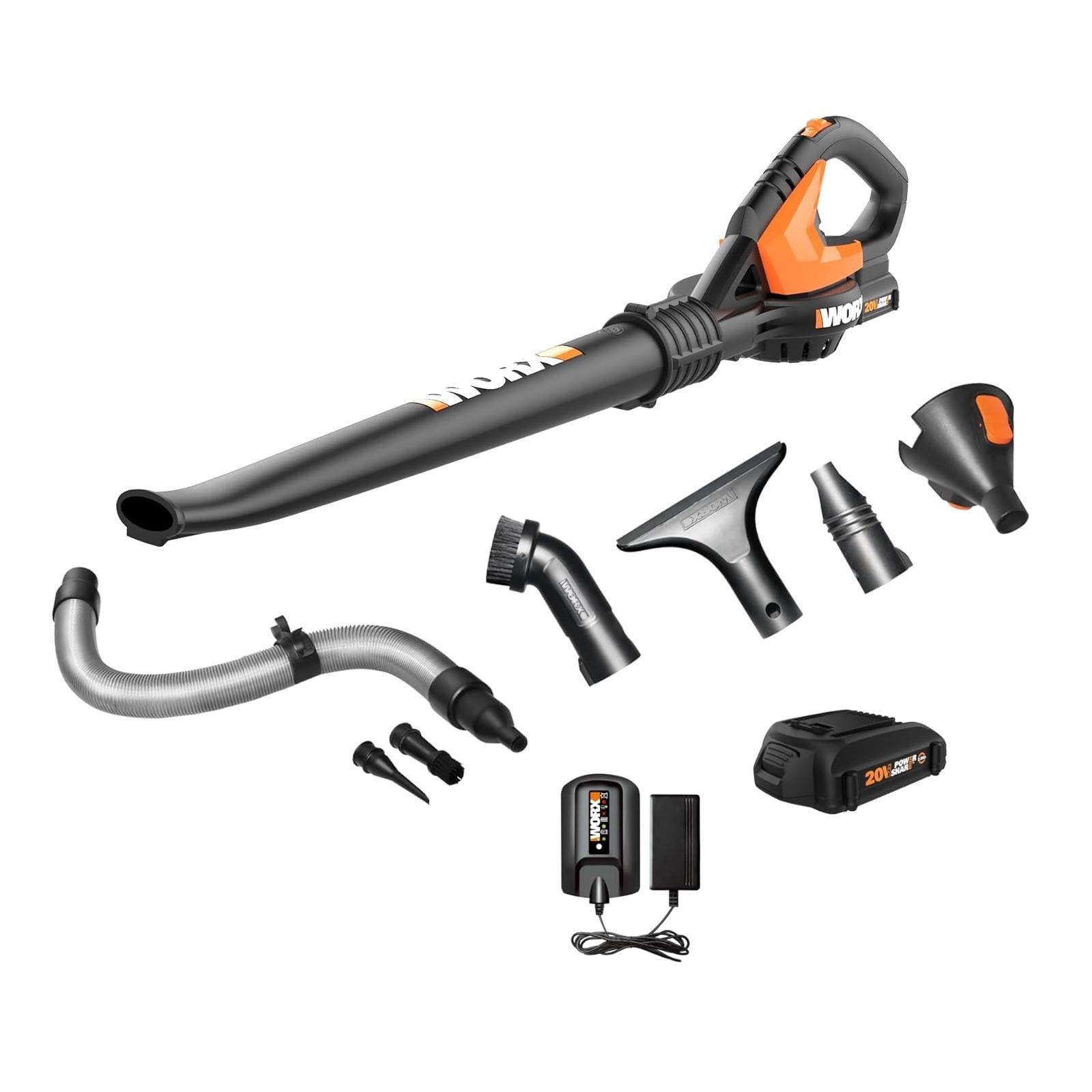 Worx AIR WG545.1 Cordless 20V Power Share 2.0Ah Multi-Purpose Leaf Blo
