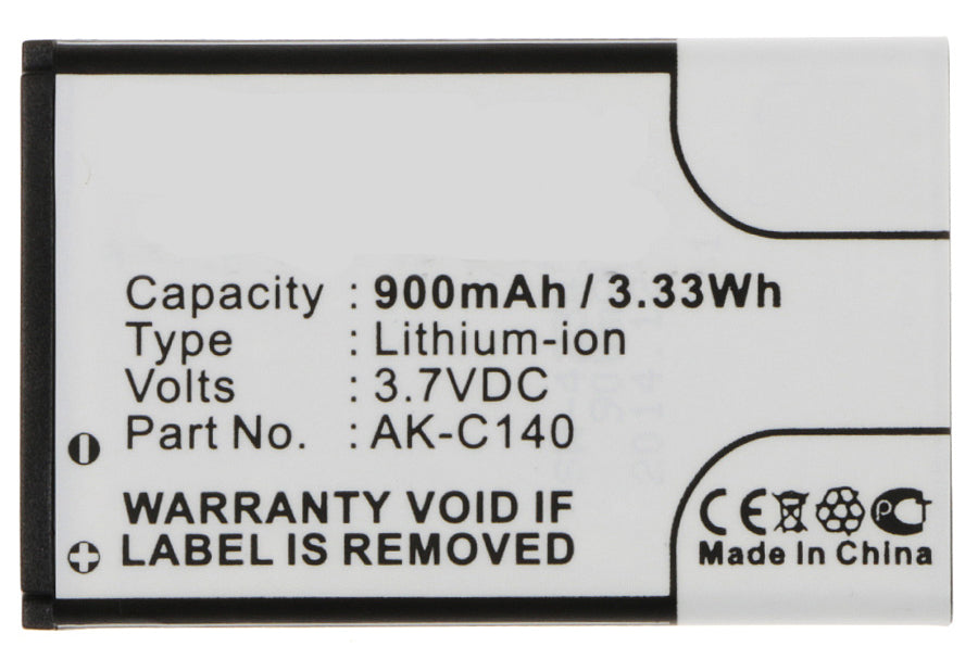 Batteries N Accessories BNA-WB-L3272 Cell Phone Battery - Li-Ion, 3.7V, 900 mAh, Ultra High Capacity - Replacement for Bea-fon AK-C140 Battery