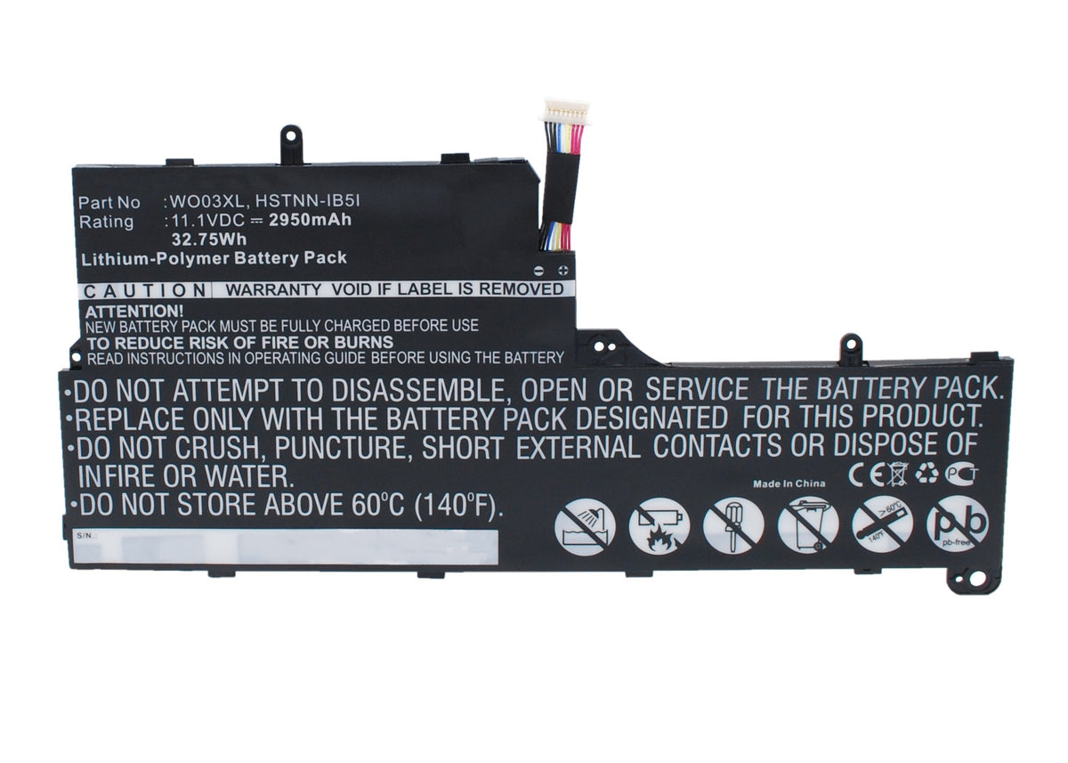 Batteries N Accessories BNA-WB-P4589 Laptops Battery - Li-Pol, 11.1V, 2950 mAh, Ultra High Capacity Battery - Replacement for HP 725496-1B1 Battery