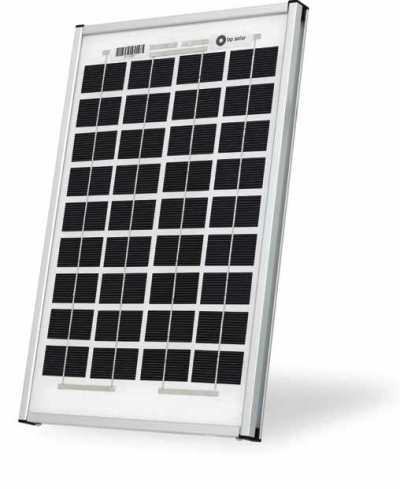 Ameresco Solar 10J 10 Watt, 12V Polycrystalline Solar Panel w/ IP65 Junction Box (AMS010J)