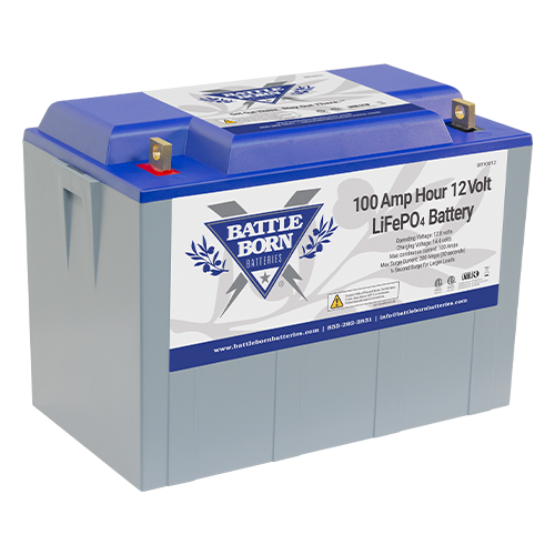 Battle Born BB10012 100Ah 12VDC Deep Cycle Lithium Iron Phosphate (LiFePO4) Battery