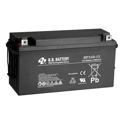 B.B. Battery BP Series BP160-12 160Ah 12VDC VRLA Rechargeable AGM Battery