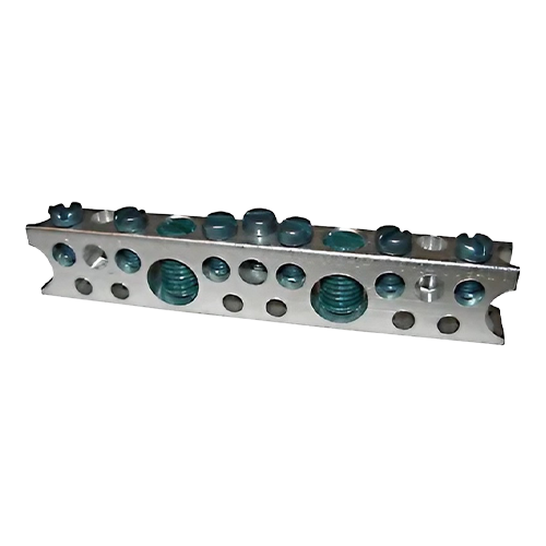 MidNite Solar MNGBB-BUSBAR 180A Ground Busbar w/ (2) 1/0 & (7) #6 Wire Slots