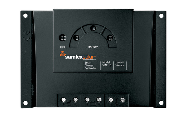 SamlexAmerica SMC-10 SMC 10 Amp PWM Charge Controller w/ Multi-Color LED Status Indicator Lights