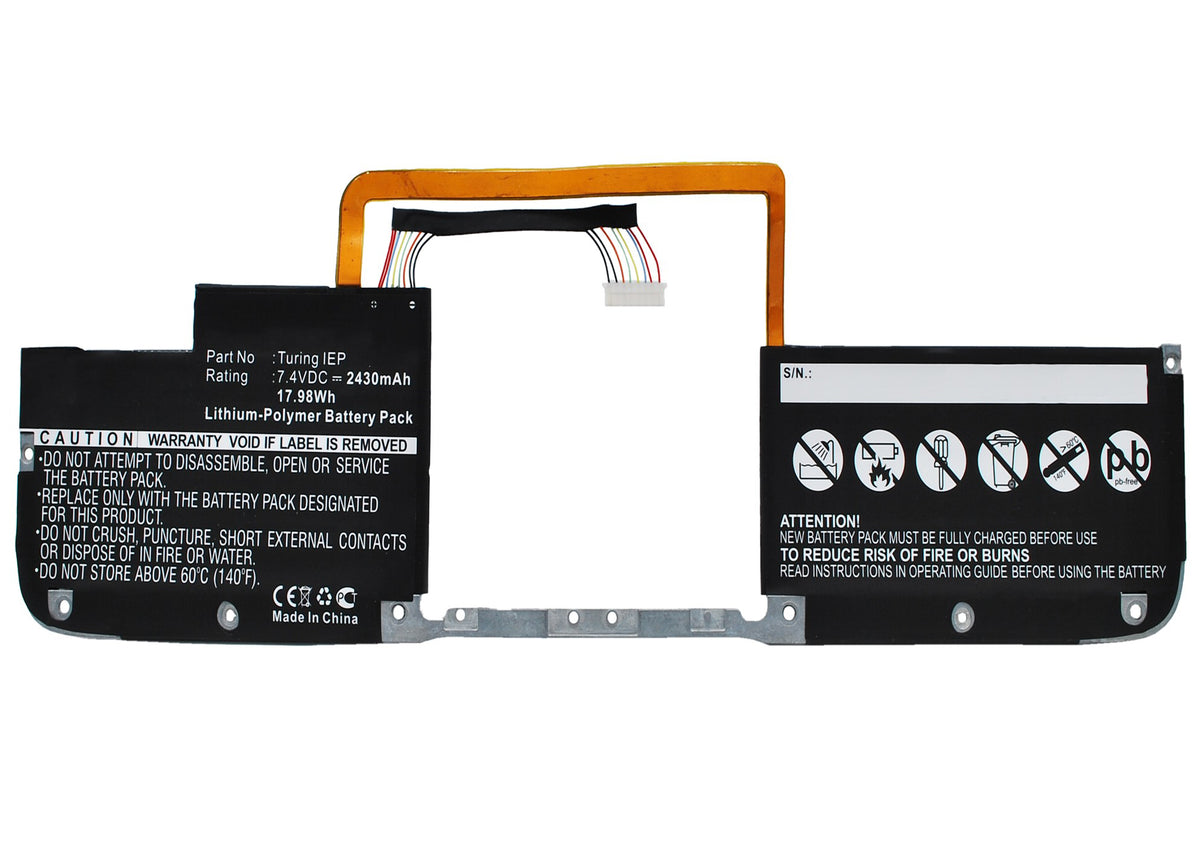 Batteries N Accessories BNA-WB-P4588 Laptops Battery - Li-Pol, 7.4V, 2430 mAh, Ultra High Capacity Battery - Replacement for HP TuringIEP Battery