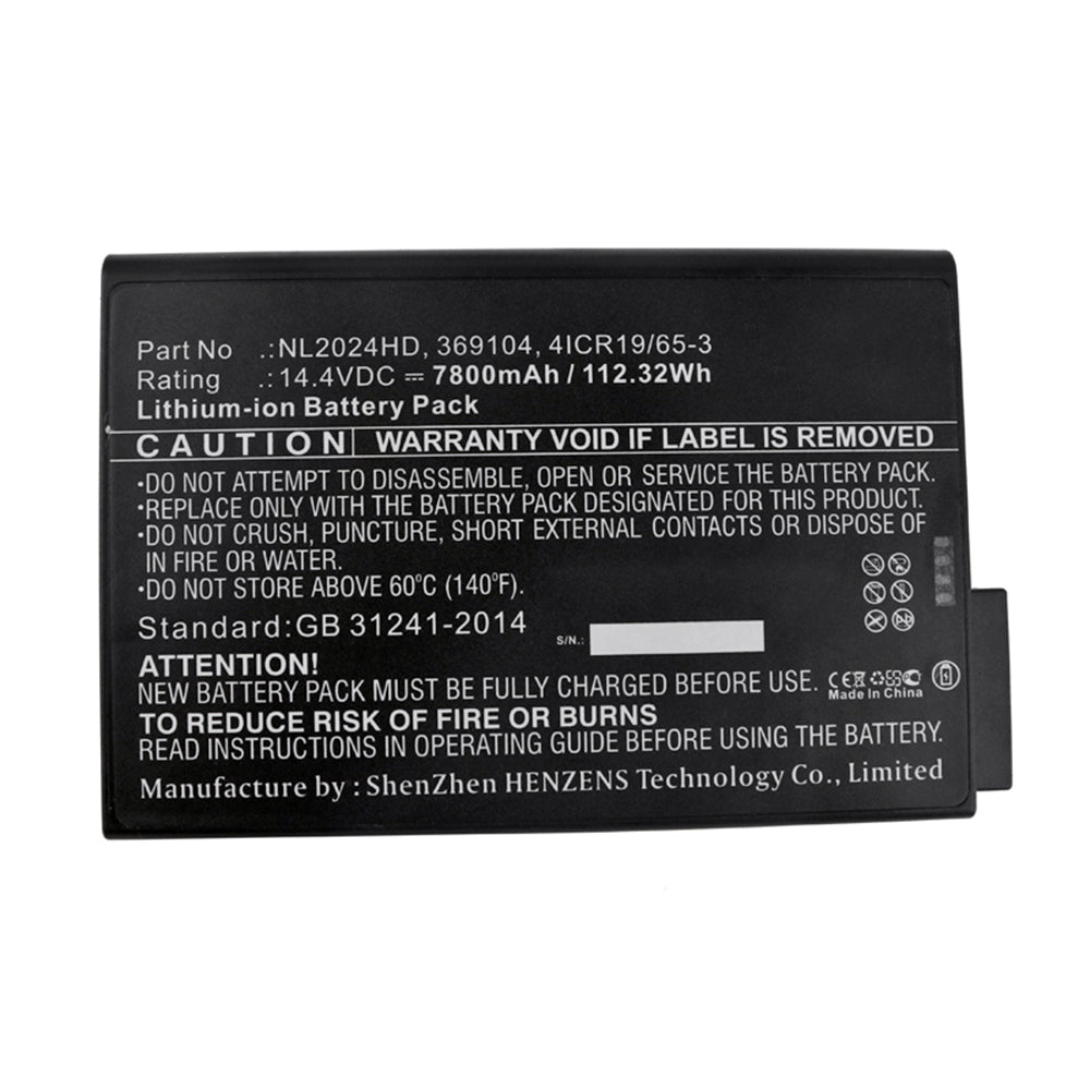 Batteries N Accessories BNA-WB-L15161 Medical Battery - Li-ion, 14.4V, 7800mAh, Ultra High Capacity - Replacement for Inspired Energy NI2020 Battery