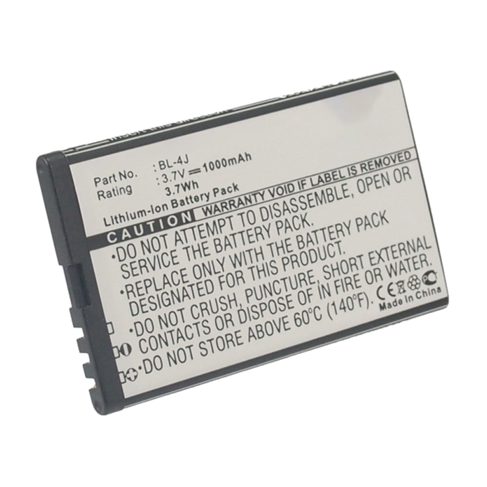 Batteries N Accessories BNA-WB-L14622 Cell Phone Battery - Li-ion, 3.7V, 1000mAh, Ultra High Capacity - Replacement for Nokia BL-4J Battery