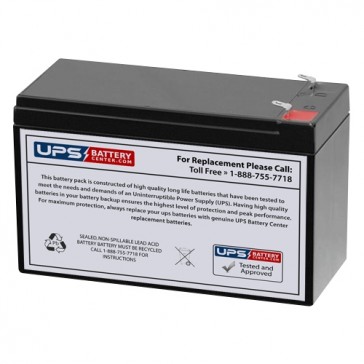 FirstPower FP1275 12V 7.5Ah F1 Replacement Battery