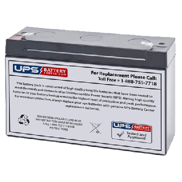 FirstPower FP6120 6V 12Ah F1 Replacement Battery