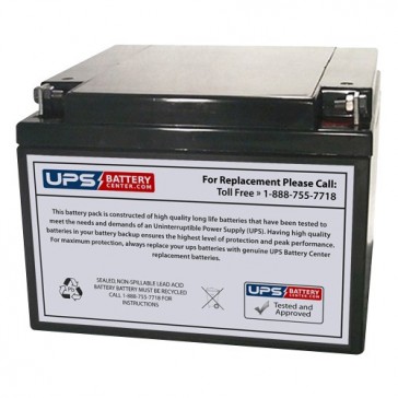 Leoch LP12-24 12V 24Ah F3 Replacement Battery