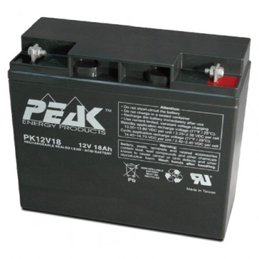 Peak Energy PK12V18B1 12V 18Ah Battery