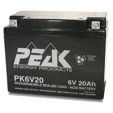 Peak Energy PK6V20B1 6V 20Ah Battery