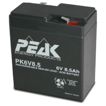 Peak Energy PK6V8.5F4 6V 8.5 Ah Battery