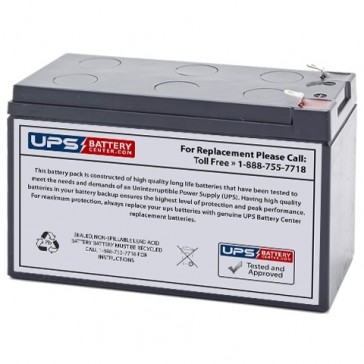 Power Kingdom PS7.5-12 12V 7.2Ah F1 Replacement Battery