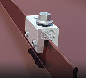 S-5! S-5-E Clamp for Double Folded Standing Seam Roof Profiles