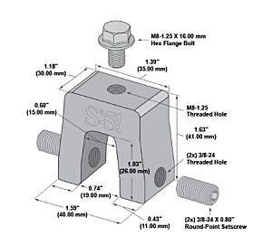 S-5! S-5-R465 Mini Clamp For RIB-ROOF 465 & Similar Roof Profiles