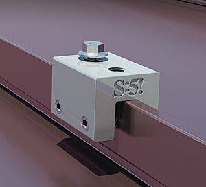 S-5! S-5-S Clamp For Popular Snap-Together Roof Profiles