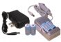 4 pcs 3.6V 650 mAh RCR123A Li-Ion Rechargeable batteries + Smart charger, Industrial use only