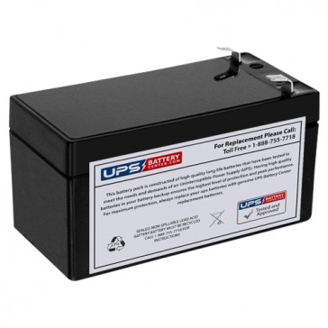 12V 1.2Ah Sealed Lead Acid Battery with F1 Terminals