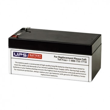 12V 3.2Ah Sealed Lead Acid Battery with F1 Terminals
