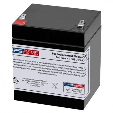 12V 5Ah Alarm Battery with F1 Terminals