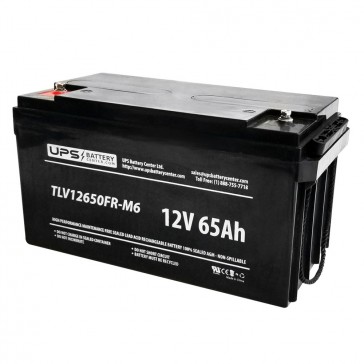 12V 65Ah Sealed Lead Acid Battery with M6 Insert Terminals