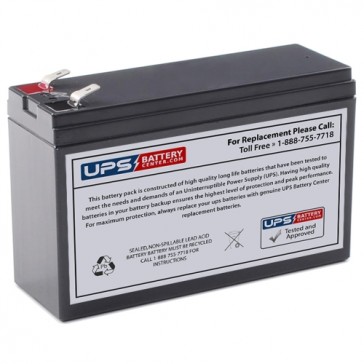 12V 6.5Ah Sealed Lead Acid Battery with F2 Positive, F1 Negative Terminals