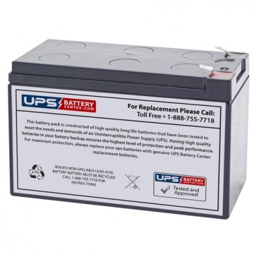 12V 7.2Ah Sealed Lead Acid Battery with F1 Terminals
