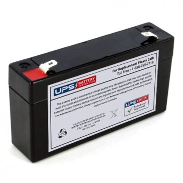 6V 1.2Ah Sealed Lead Acid Battery with F1 Terminals