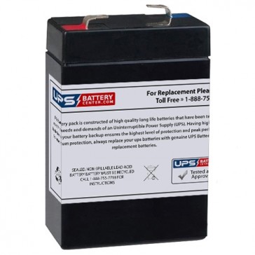 6V 2.8Ah Sealed Lead Acid Battery with F1 Terminals