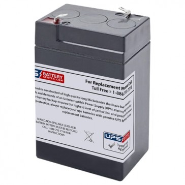 6V 4.5Ah Sealed Lead Acid Battery with F1 Terminals