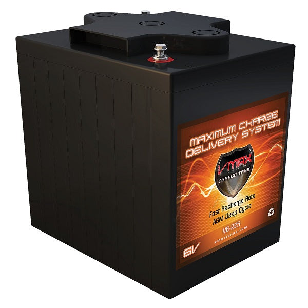VMAX V6-225 6Volts 225AH Deep Cycle, High performance AGM Battery.