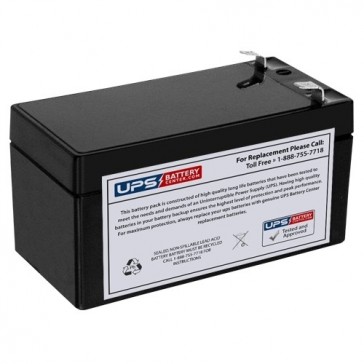 Zeus PC1.3-12F1 12V 1.3Ah F1 Replacement Battery