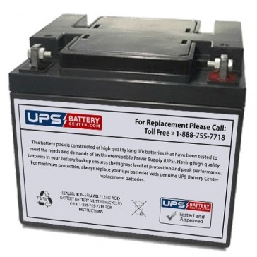 Zeus PC40-12NB 12V 40Ah F6 Replacement Battery