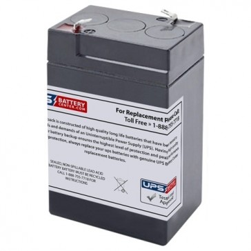Zeus PC5-6F1 6V 5Ah F1 Replacement Battery