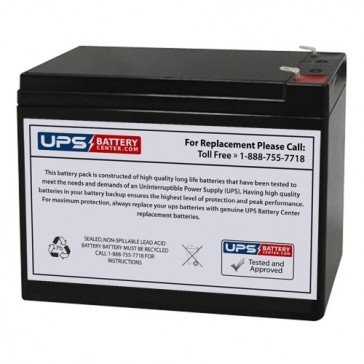 Zeus PC9-12 12V 10Ah F2 Replacement Battery