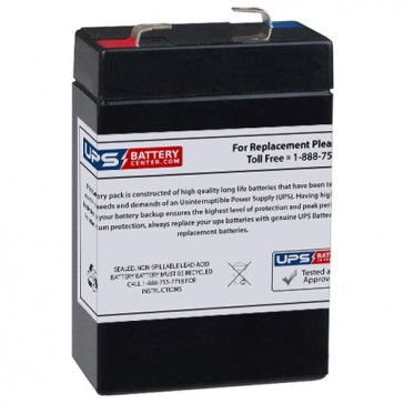Zibak ZP2.8-6 6V 2.8Ah F1 Replacement Battery