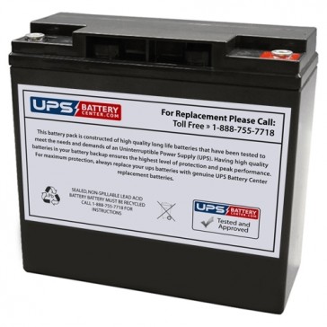 Zibak ZP22-12N 12V 22Ah M5 Replacement Battery